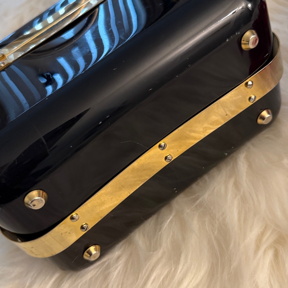 Baulotto Vintage Italian 1970s Black Purse🔥 - Picture 7 of 14